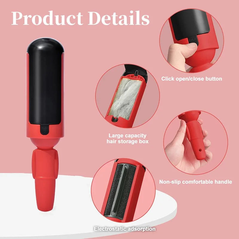 Cat Hair Remover Brush Pet Cleaning Floating Fur Remover Rolling Cats Dog Hair Sticker Grooming Comb Pet Supplies Accessories