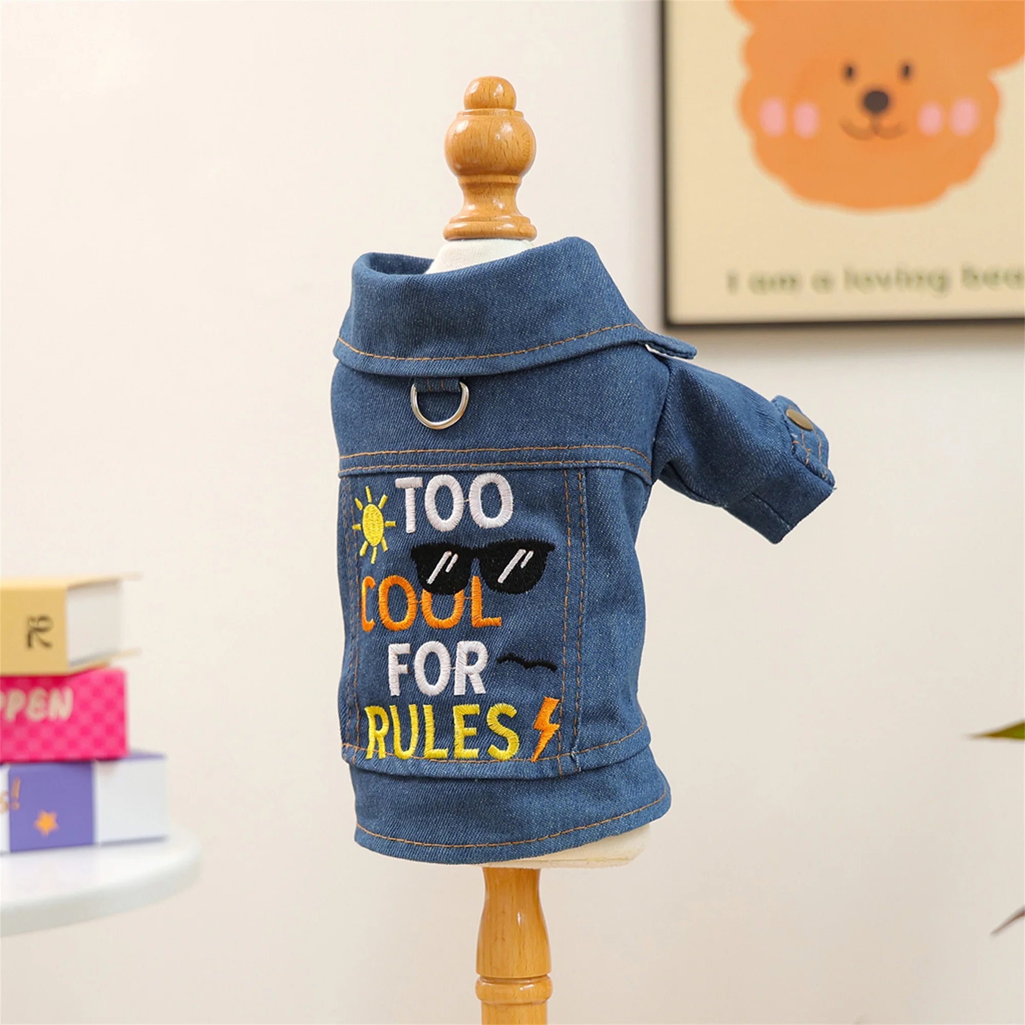 Stylish Floral Print Pet Hoodie Sweatshirt Winter Warm Dog Coat Jacket for Small Medium Large Girl Boy Dogs