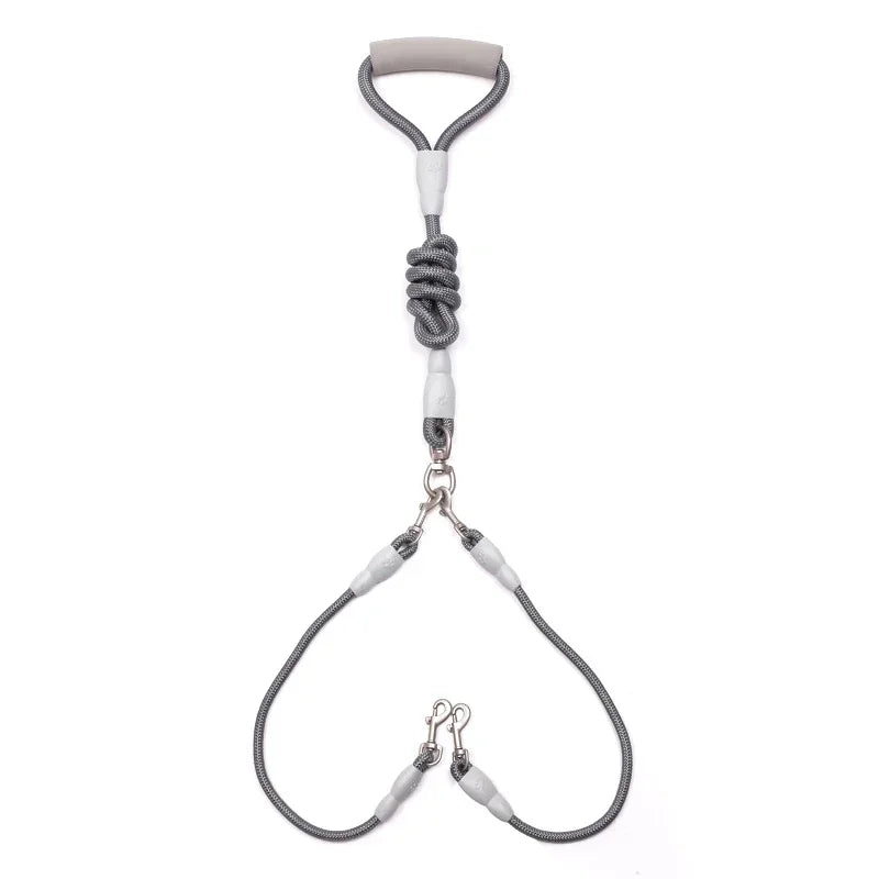 150cm/59.06in Strong Dog Leash Pet Dual Dog Leash Soft Handle Puppy Leash for Small Medium Large Dogs Dog Accessories