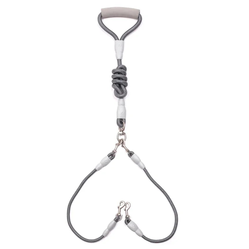 150cm/59.06in Strong Dog Leash Pet Dual Dog Leash Soft Handle Puppy Leash for Small Medium Large Dogs Dog Accessories
