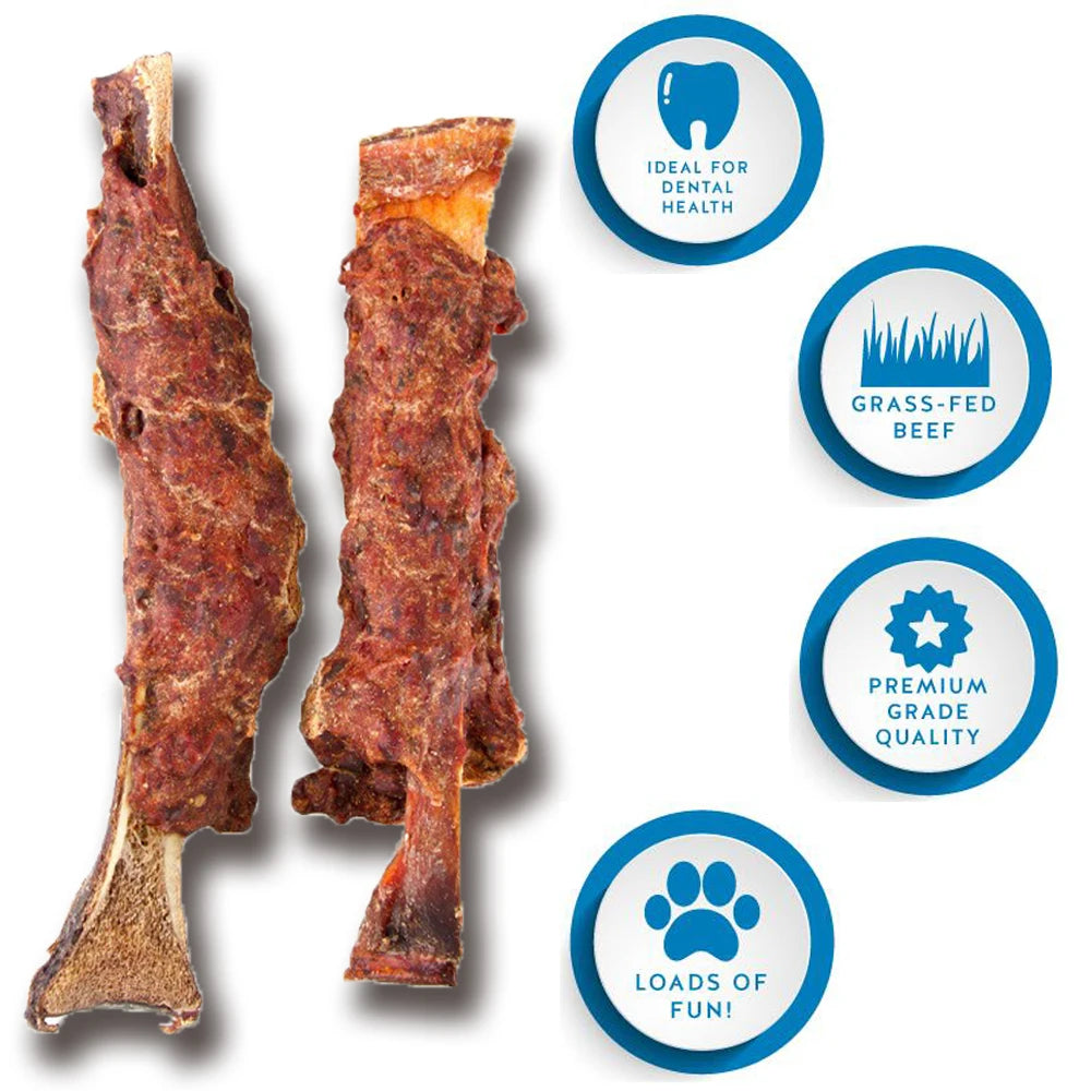 All Natural Beef Rib Dog Treats for Small, Medium, & Large Dog - Dog Chews Long Lasting without Artificial Additives