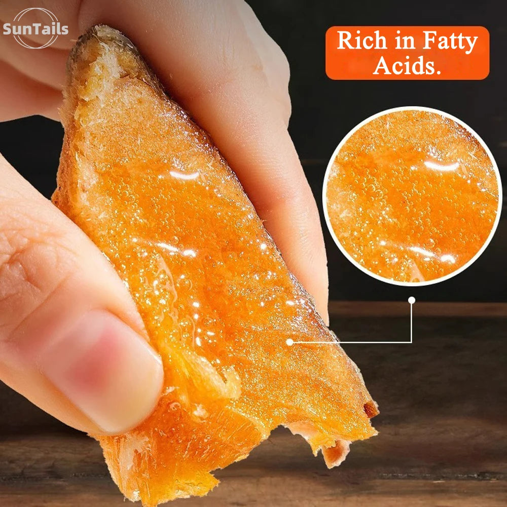 Freeze Dried Salmon Cat and Dog Treats, Wild Caught, Single Ingredient | Natural High Value | Gluten Free, Grain Free