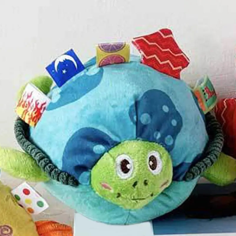 Plush Squeaky Dog Toys Tough Squeaky Teeth Toys For Pet Puppy Cute Turtle Ball Shape Design Interactive Stuffed Pet Dog Chew