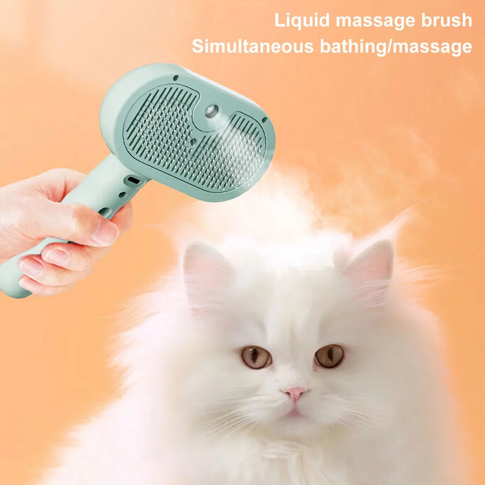 3 in 1 Cat Steam Brush Pet Spray Hair Removal Comb Cat Hair Brush Cat Brush for Shedding & Grooming for Cats Dogs Small Animals