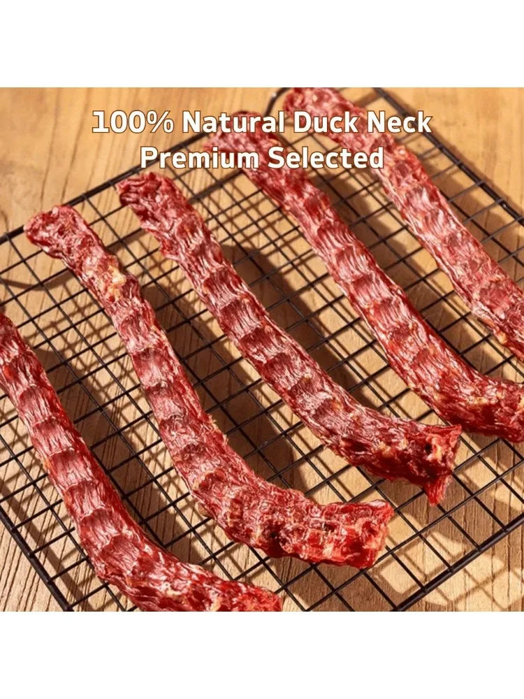 150g/5.29oz (3 Count x50g/1.76oz)Duck Necks, All Natural Ingredients, Natural Dog Treats, Healthy, Easily Digestible