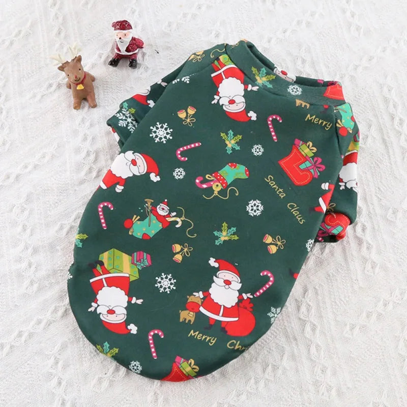 Christmas Dog Clothes Winter Pet Clothing Sweater Clothes For Small Large Dog Cat Puppy Costume Chihuahua Yorkies Shirts XS-4XL