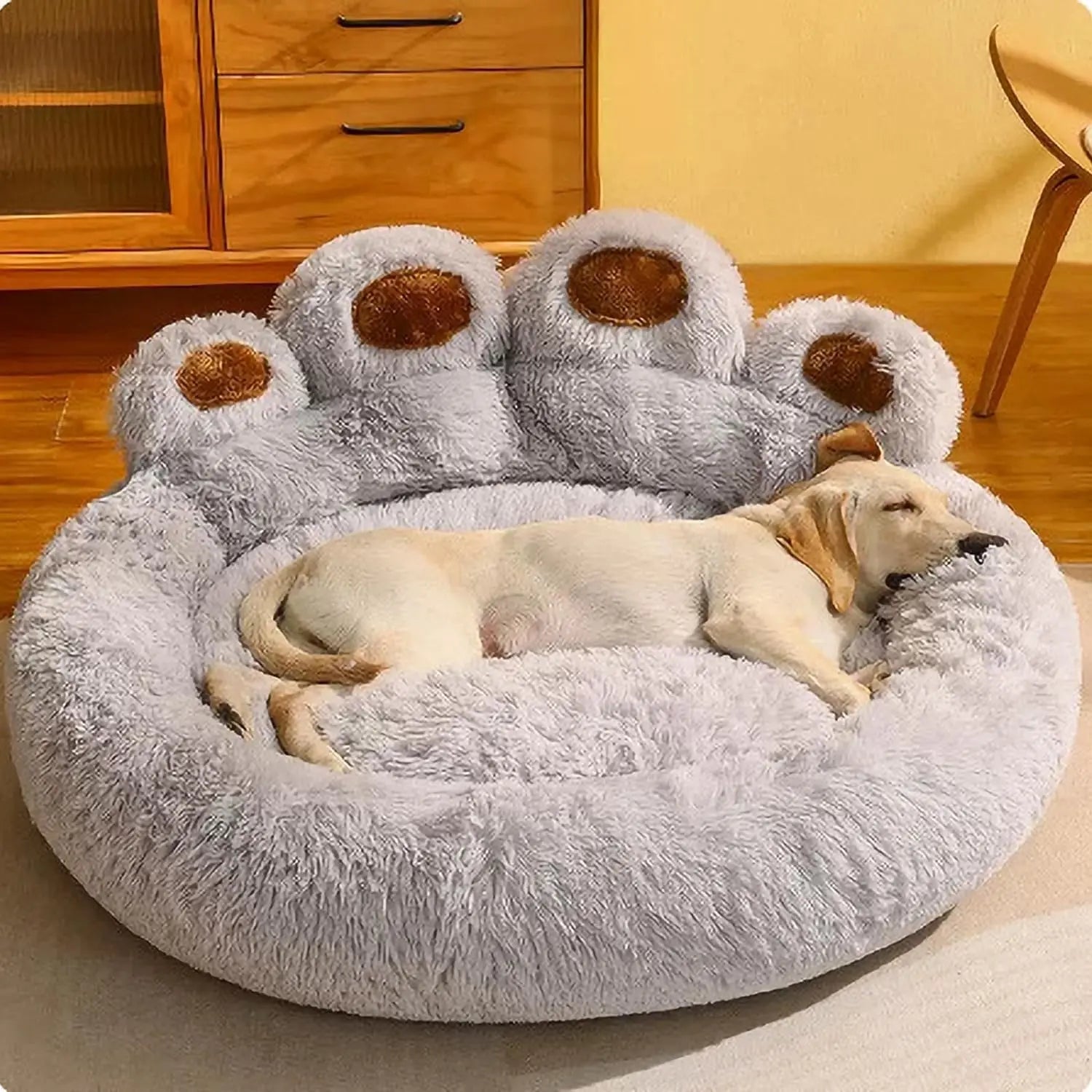 Kylinsure Round Plush Orthopedic Donut Dog & Cat Bed