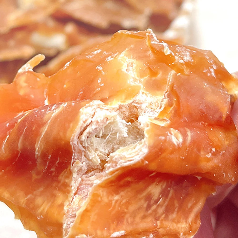 Chicken Breast Dog Treats for Small, Medium, & Large Dog - Made with Fresh Chicken and Cowhide - Healthy, and Long Lasting