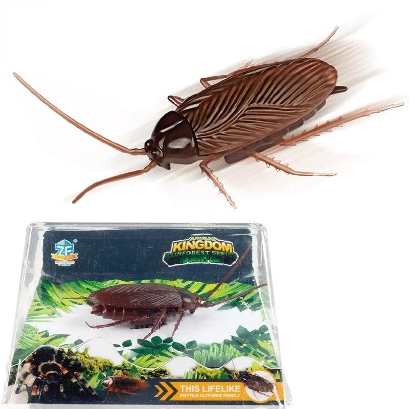 Pet Interactive Electric Cockroach Spider Cat Toy Battery Operated Vibration Pet Insect Playing Toy Holloween Joke Gifts