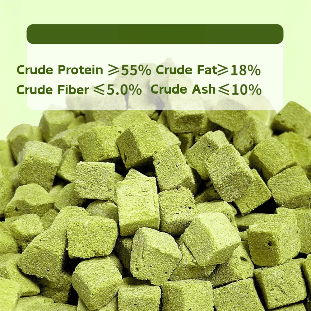 3.8oz/100g Cat Grass Treats for Hairball Support and Teeth Cleaning, Chicken Flavored Hairball Treats for Cats