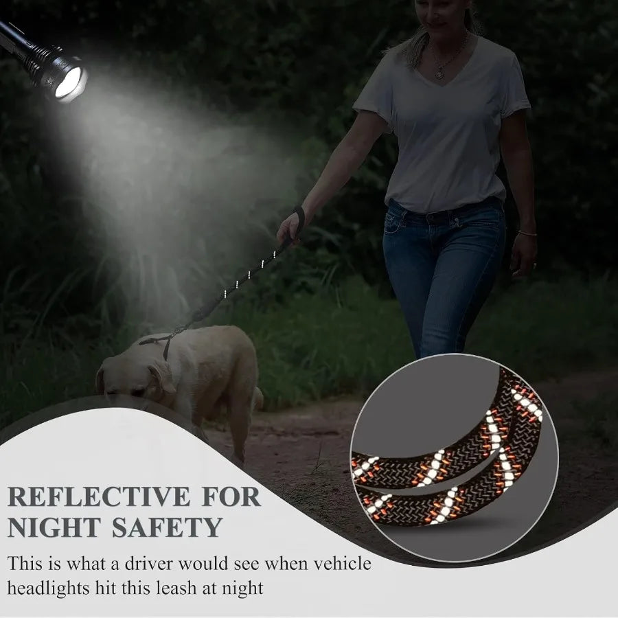 Short Dog Leash Closerok Traffic Leash for Dog with Soft Padded Handle for Training and Walking Heavy Duty and Strong Rope 18ih