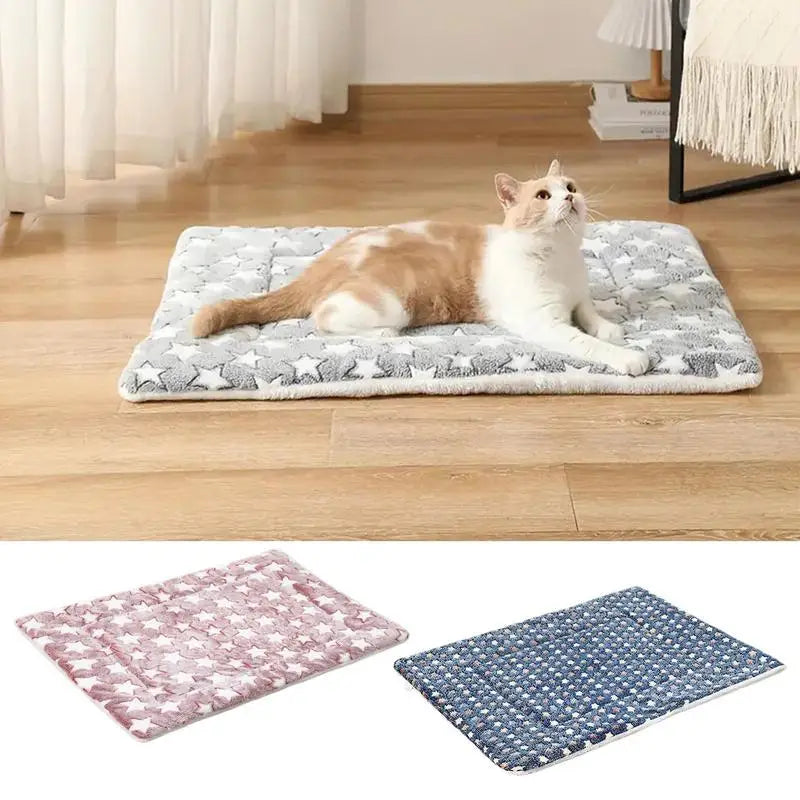 Warming Cat Beds for Indoor Cats Self-Warming Pet Pad Self-Heating Cat Dog Mat Thermal Pet Pad for Indoor Pets Non-Slip Washable