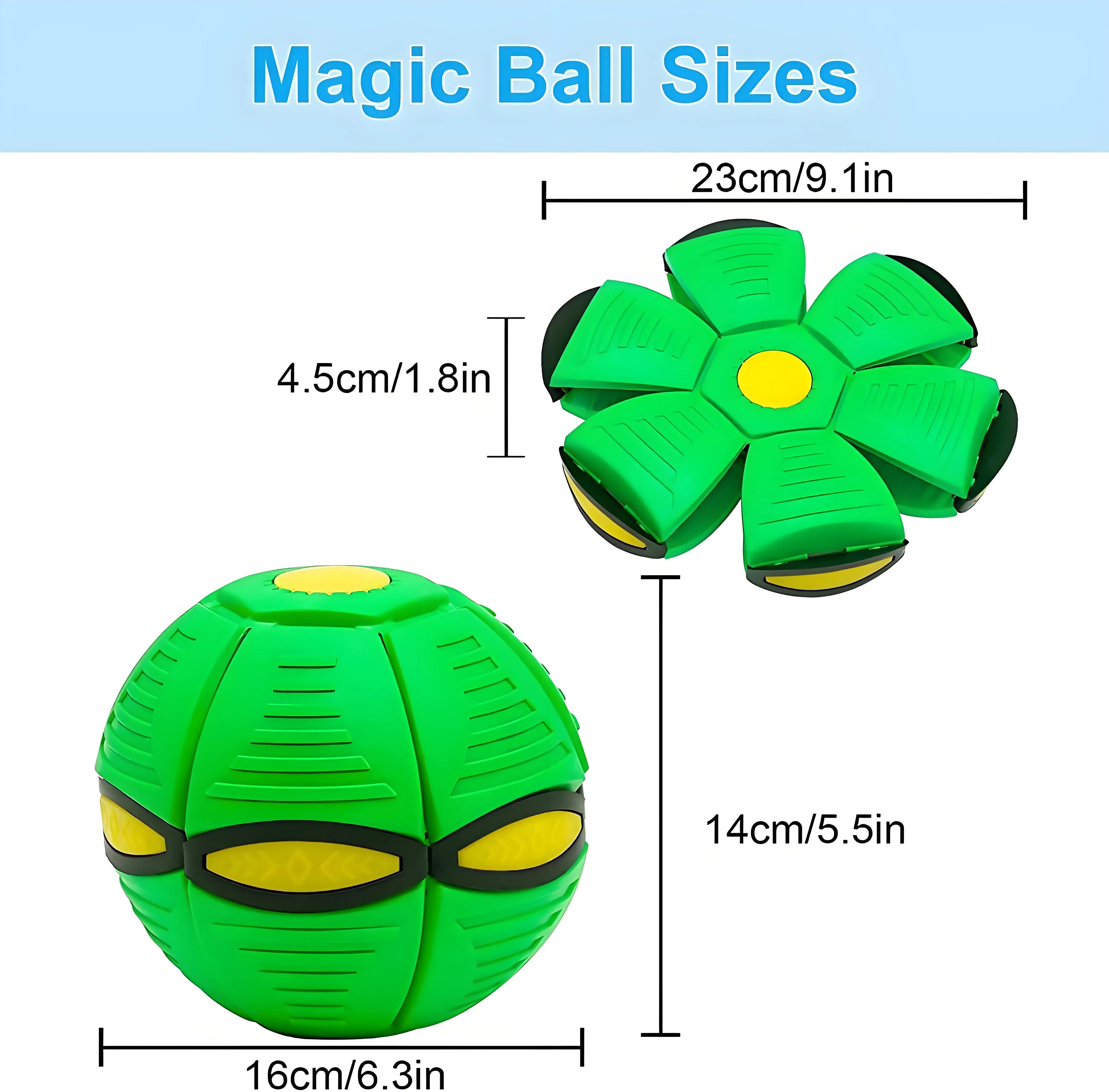 Interactive Bounce Ball Pet Toy, Automatic Deformation Magic Soccer Ball for Cats & Dogs - Chew-Resistant